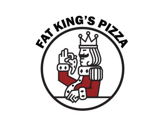 Projektowanie logo dla firm online FAT KING'S PIZZA